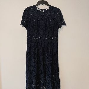 NSR Size L Navy Blue with Lace Cutouts